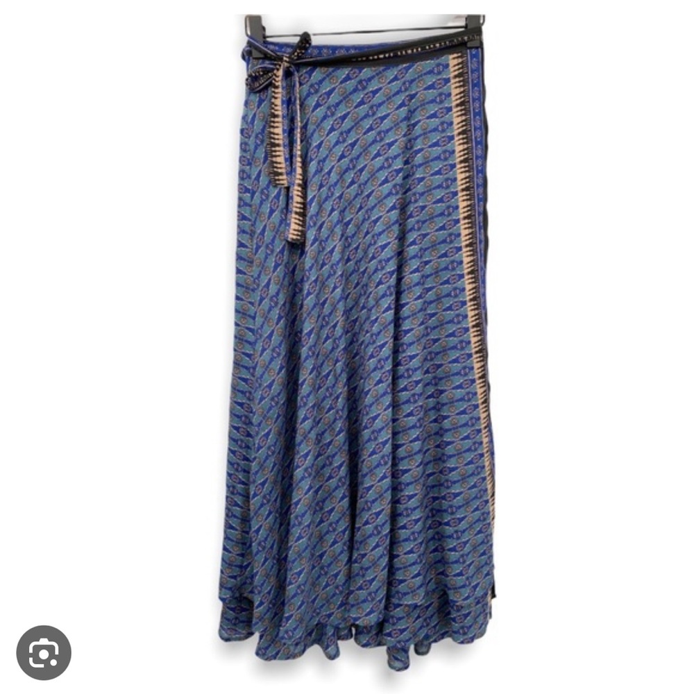 Good for you free people blue midi skirt